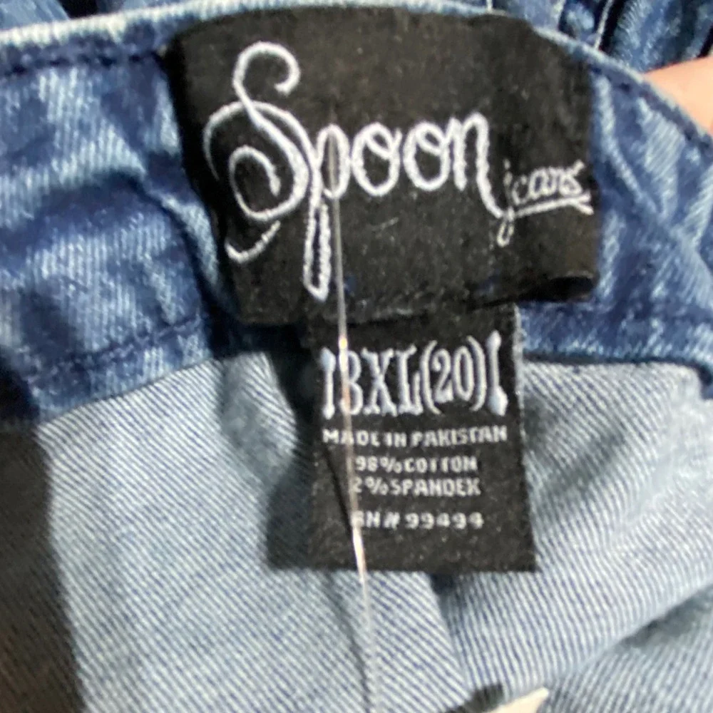 Spoon Jeans Acid Wash Denim Maxi Cargo Skirt 3XL (20)‎ Front Slit Y2K 90s NWT